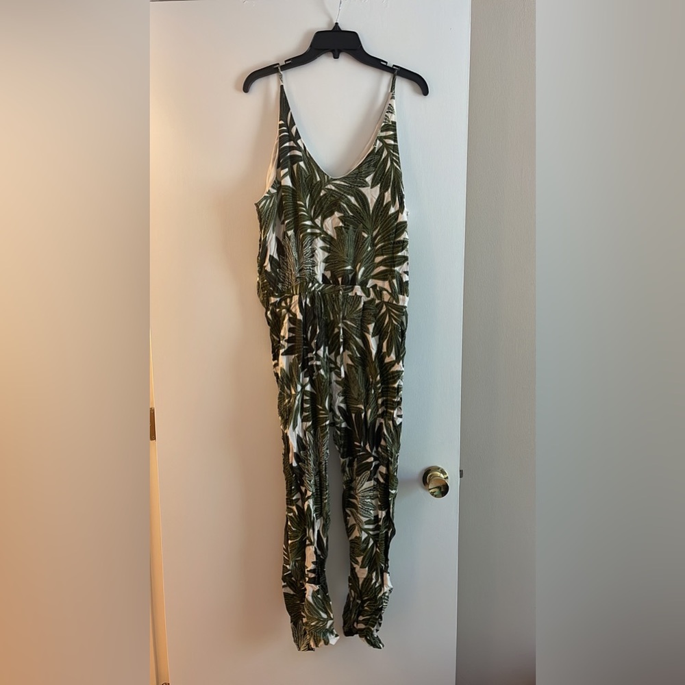 Topshop palm leaf jumpsuit